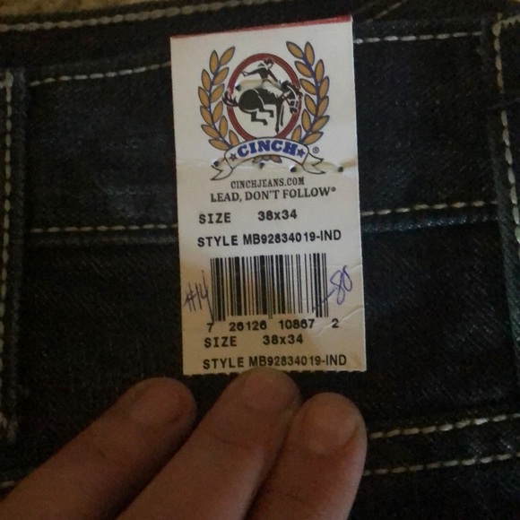 Men’s Cinch Jeans 38x34 Brand New with Tags - Picture 3 of 4